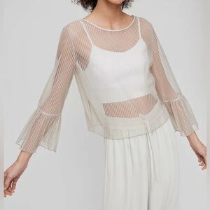 Aritzia Babaton Humbert Blouse White